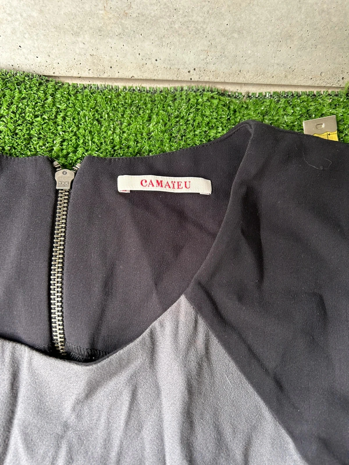 Black grey casual camaïeu dress size M – photo 4